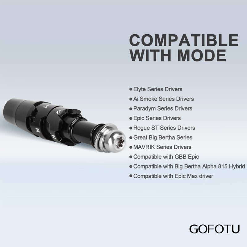 Gofotu Golf .335 Golf Adapter Sleeve Shaft Compatible with Callaway Elyte, Ai Smoke Series Drivers, Paradym, Epic, Rogue ST, Great Big Bertha, MAVRIK Series,16/815/814 XR Drivers - Image 4